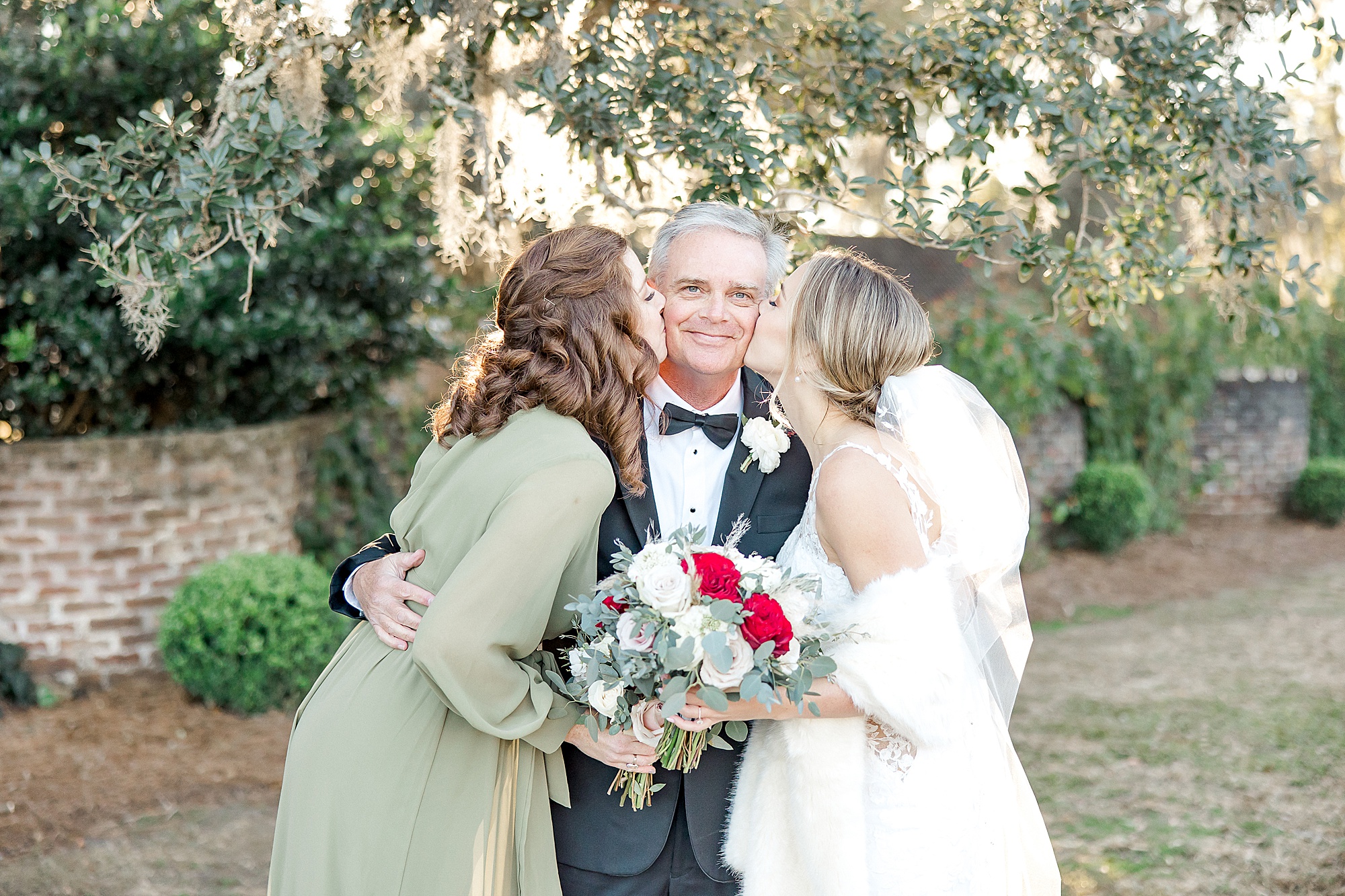 father of the bride with two daughters