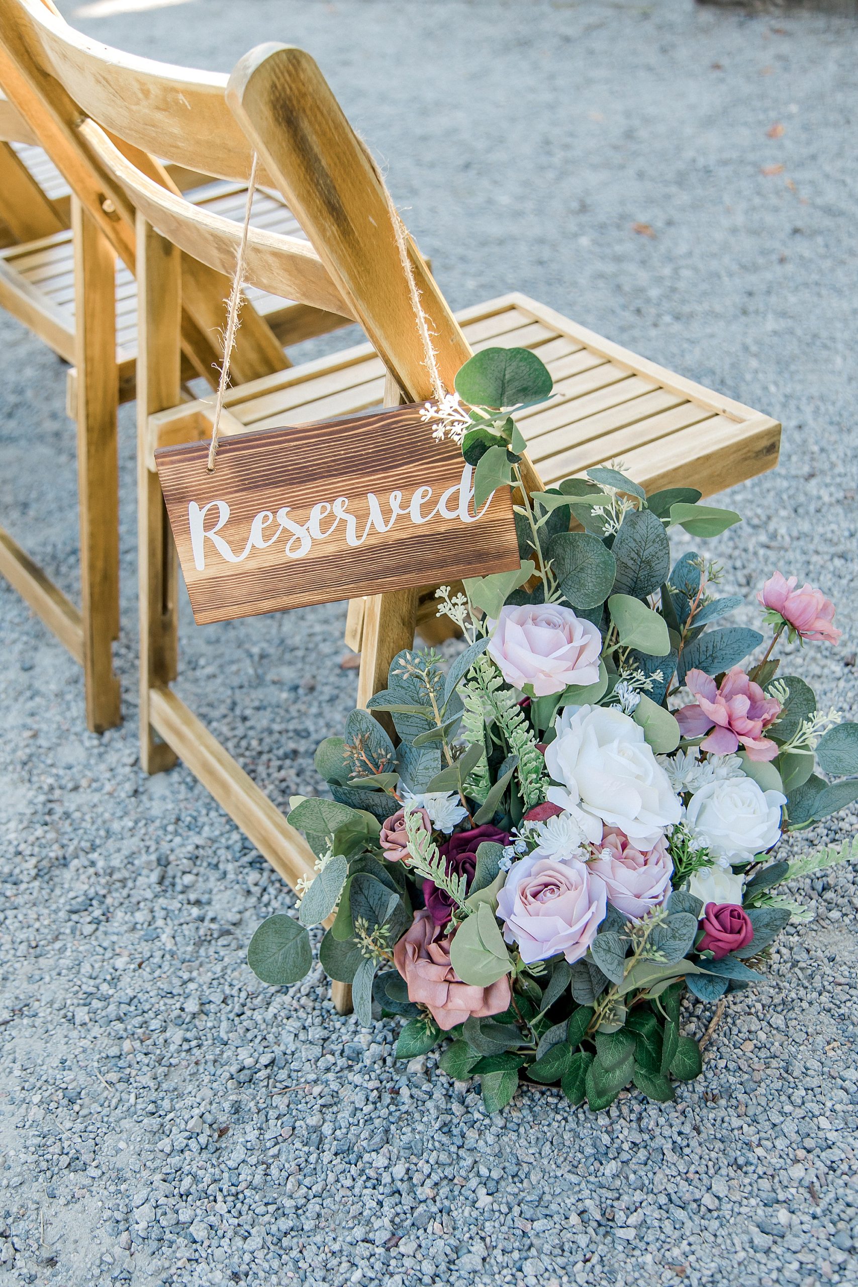 reserved seat at wedding SC ceremony