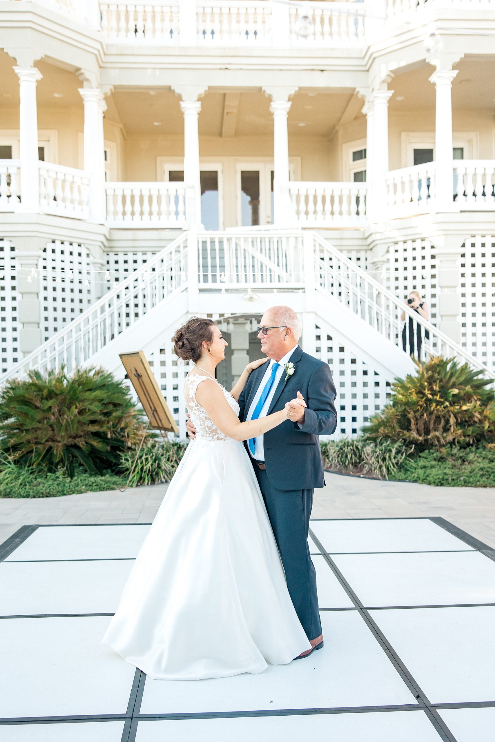 father daughter dance from NC coastal wedding