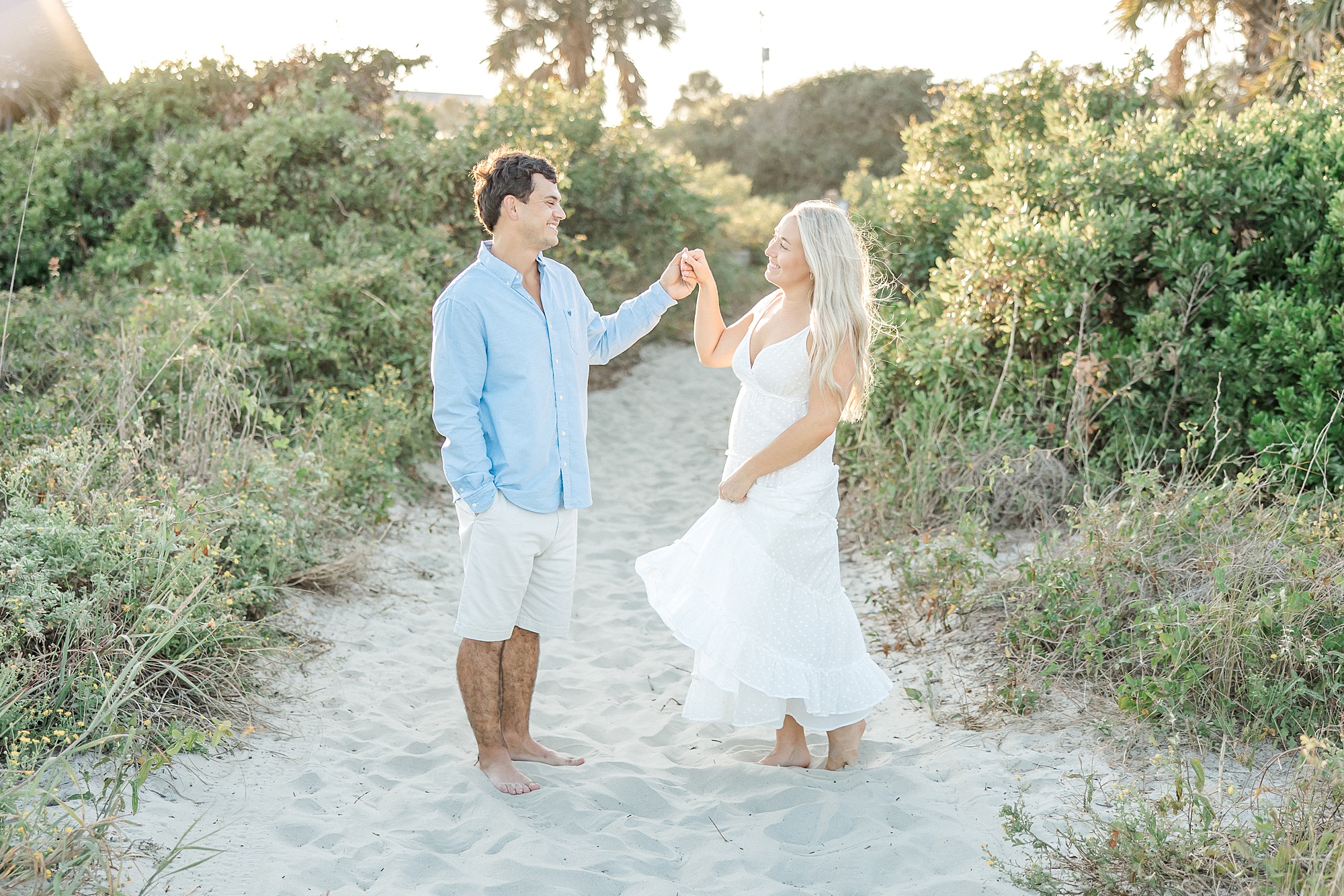 Folly Beach Engagement Session in SC