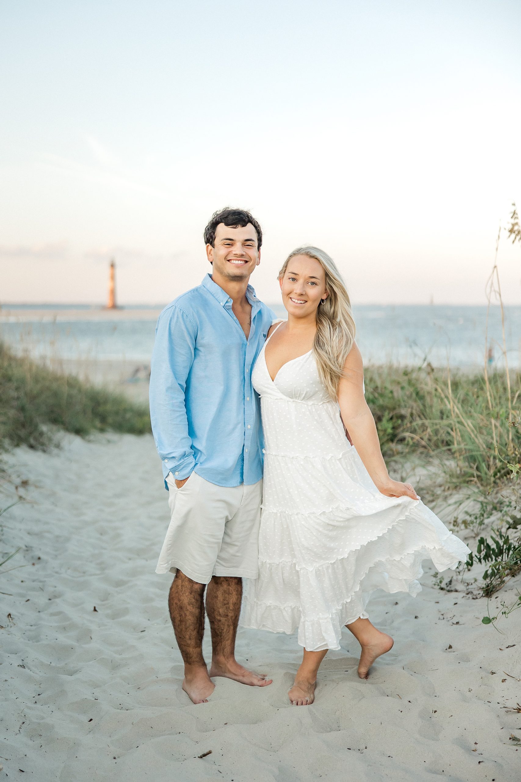 lighthouse inspired engagement session