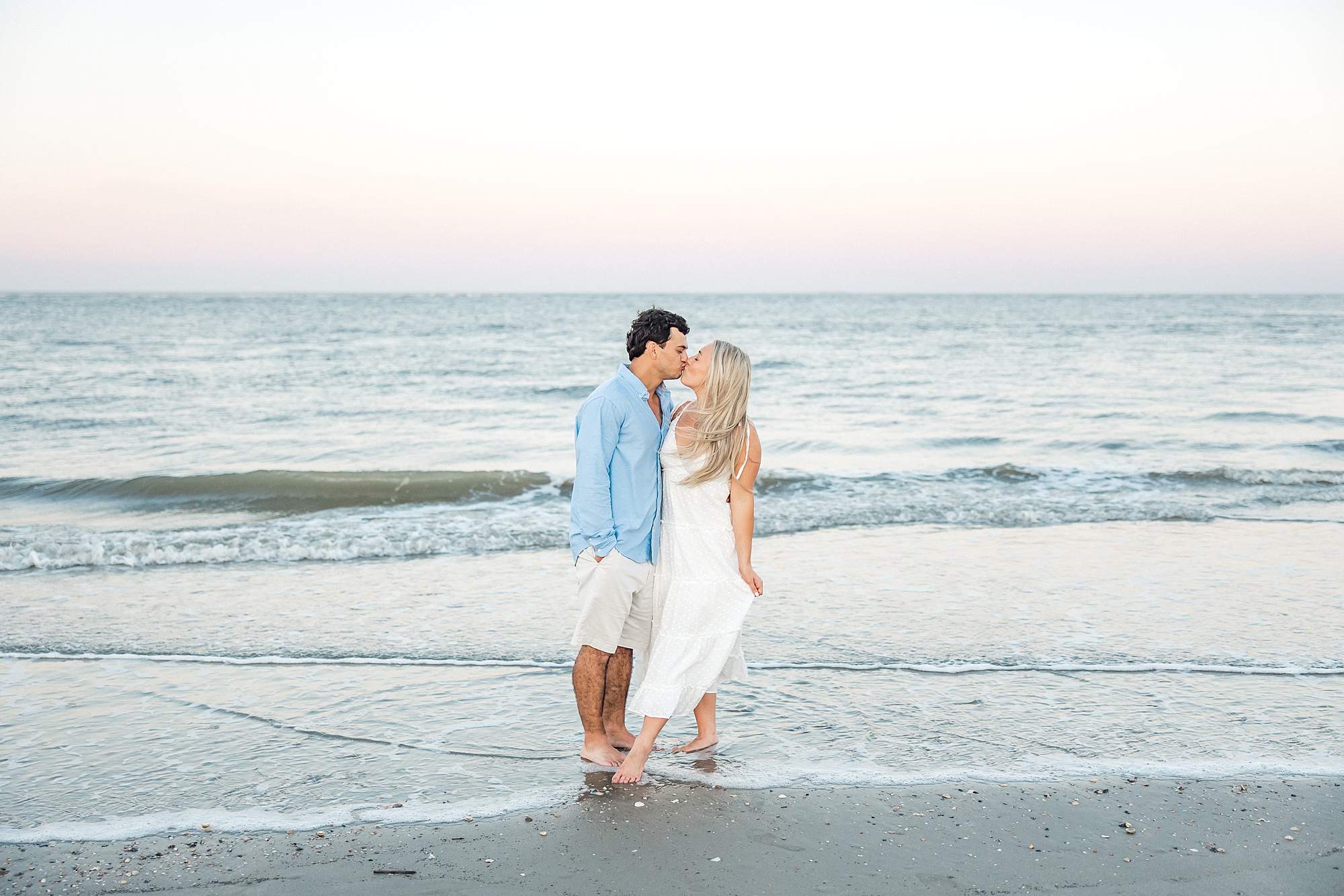 Folly Beach Engagement Session by South Carolina photographer Karen Schanely