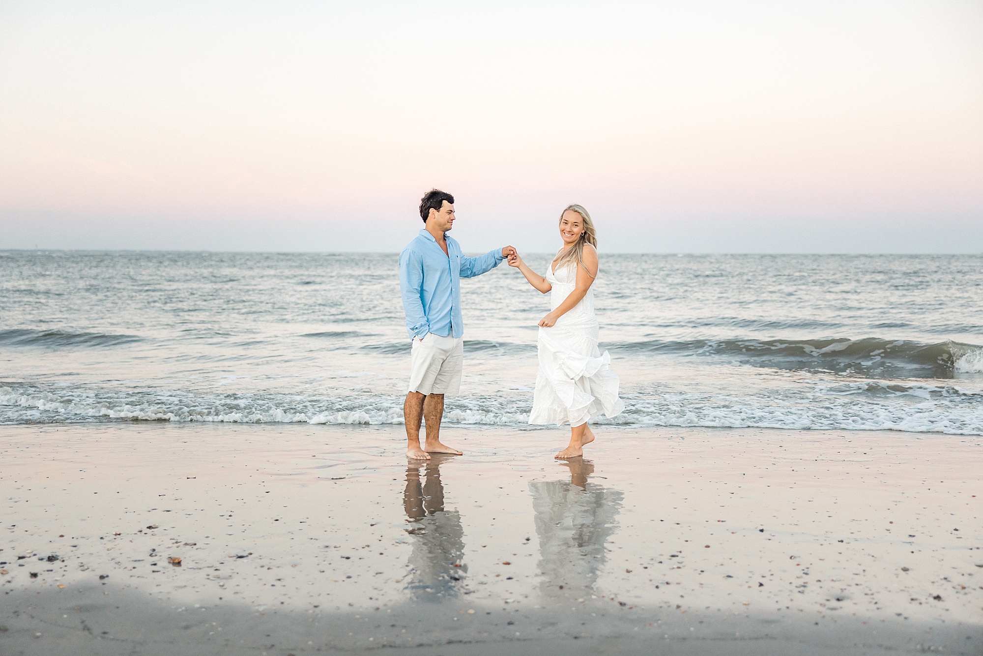Folly Beach Engagement Session by SC engagement photographer