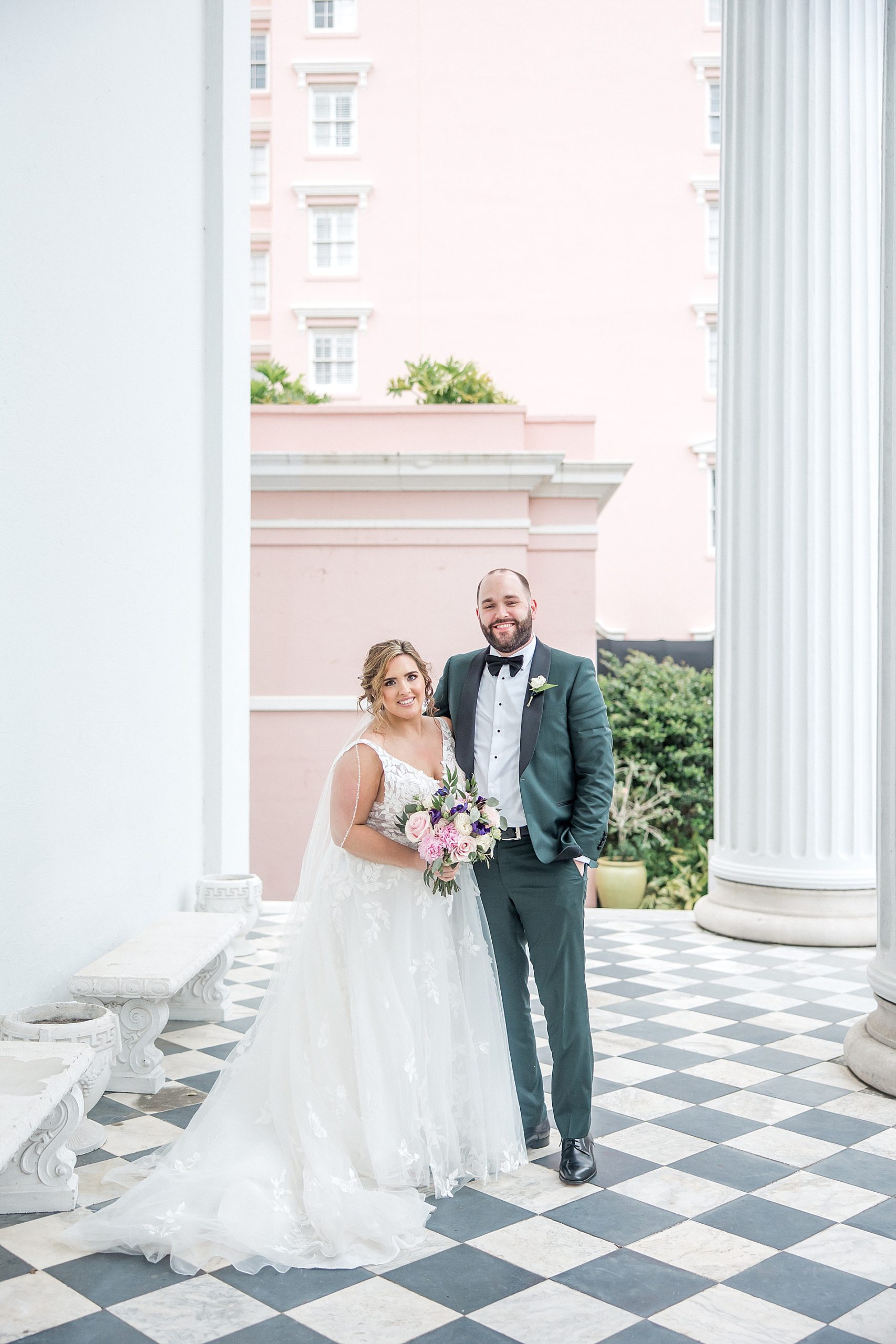 newlywed portraits in downtown charleston sc