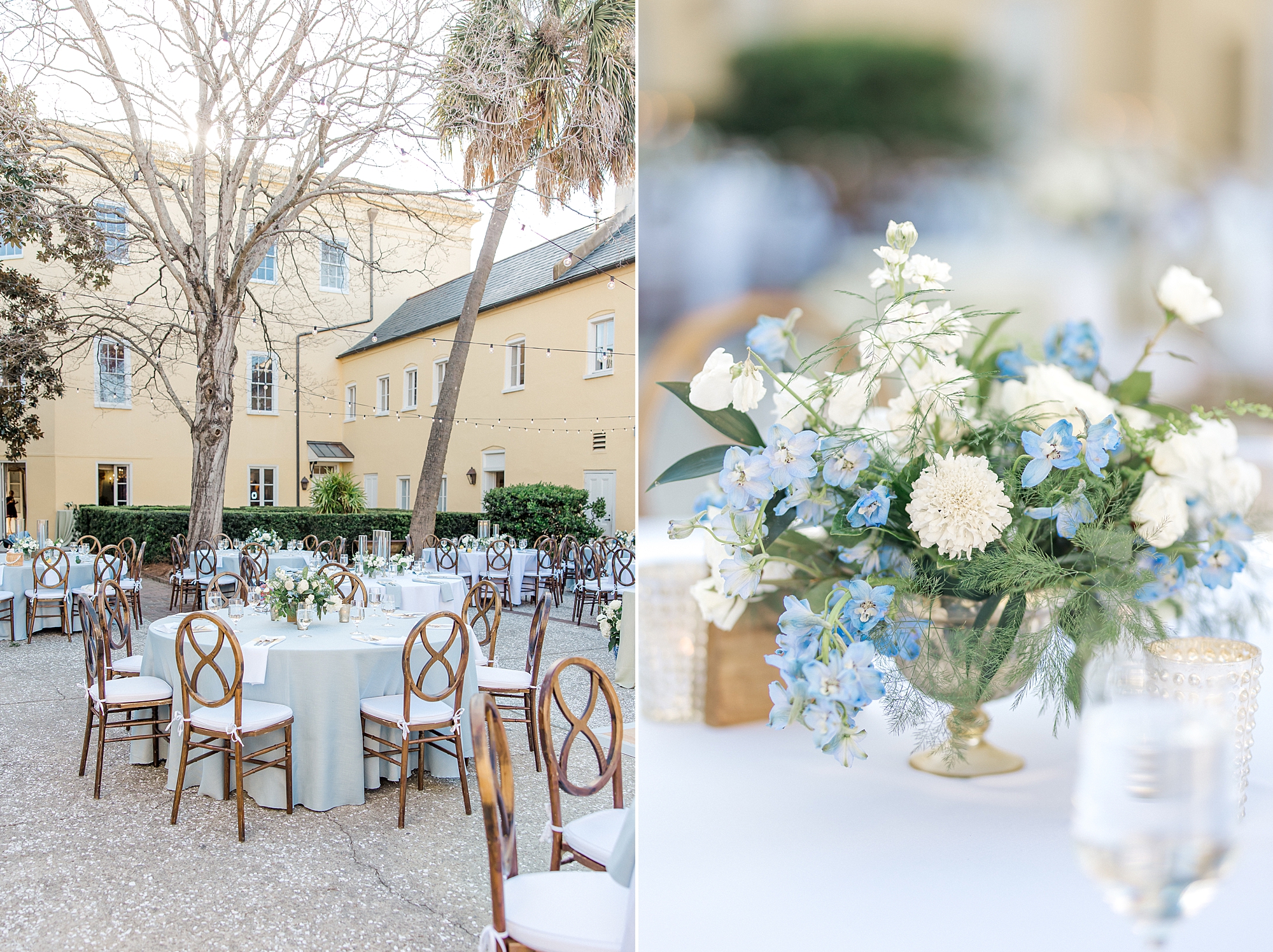 William Aiken House Wedding reception details in Charleston, SC
