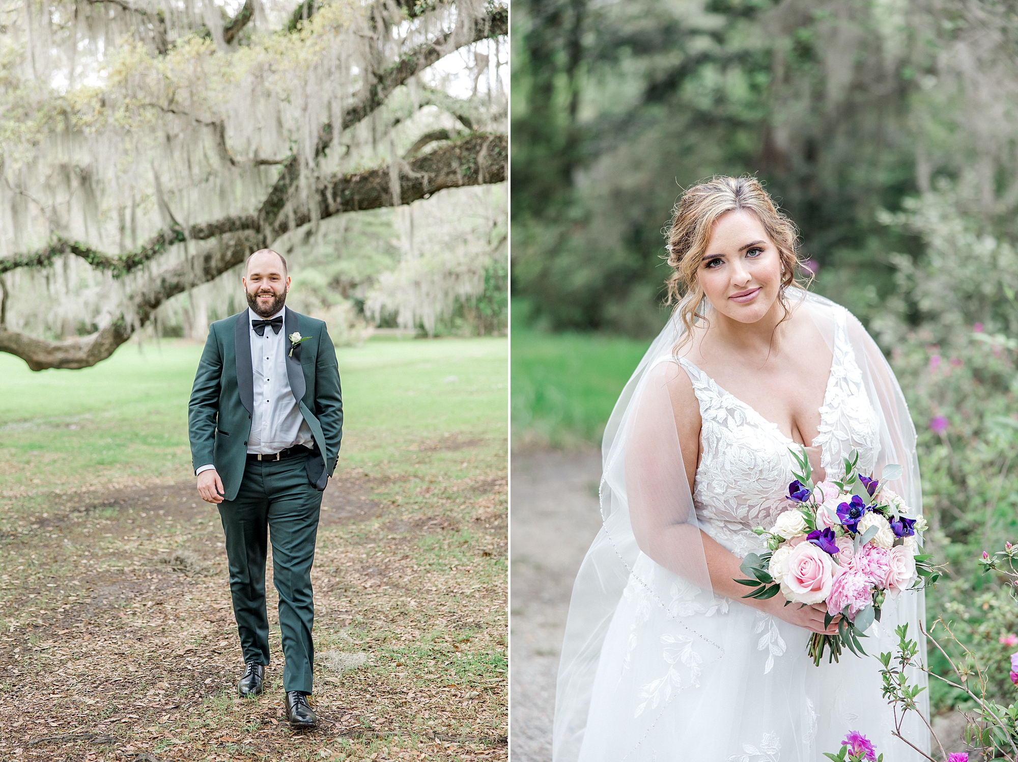 bride and groom portraits from Modern Elopement in Charleston, SC