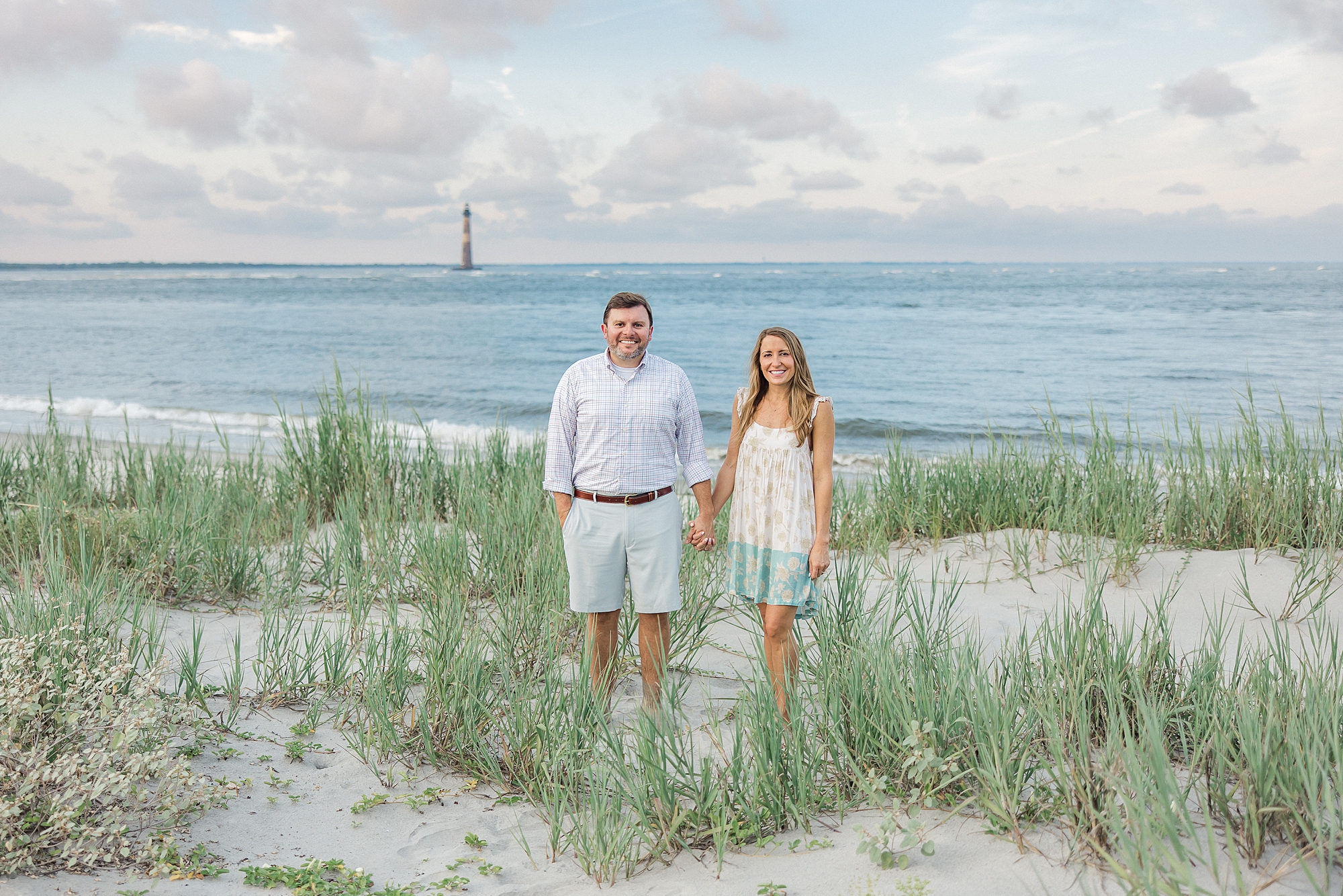 Folly Beach SC Engagement at Lighthouse Inlet Heritage Preserve