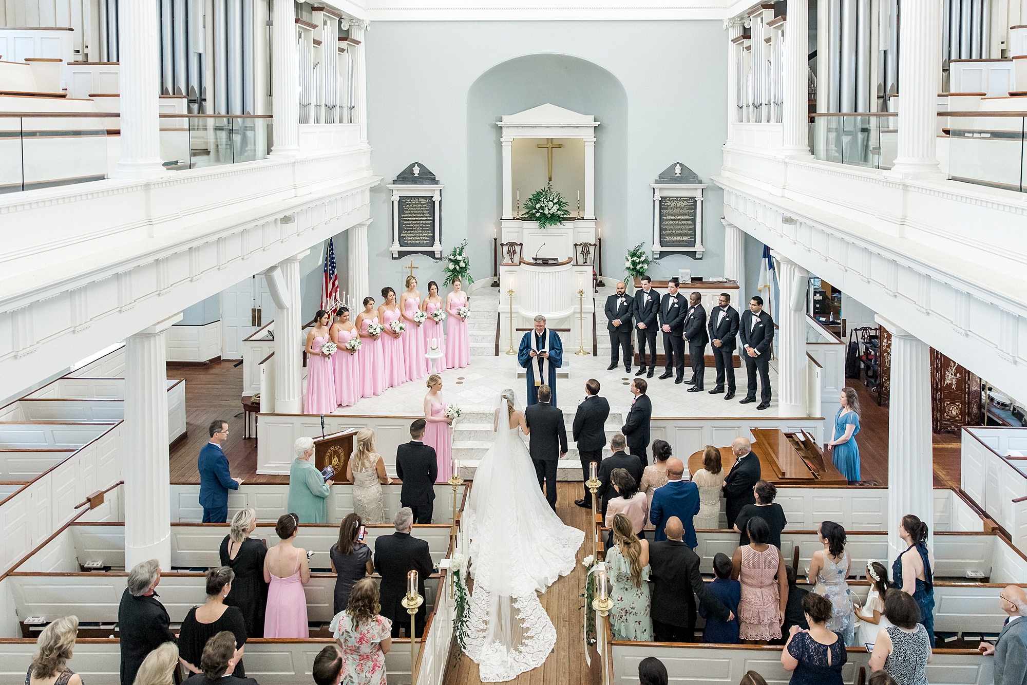 First Baptist Church wedding ceremony