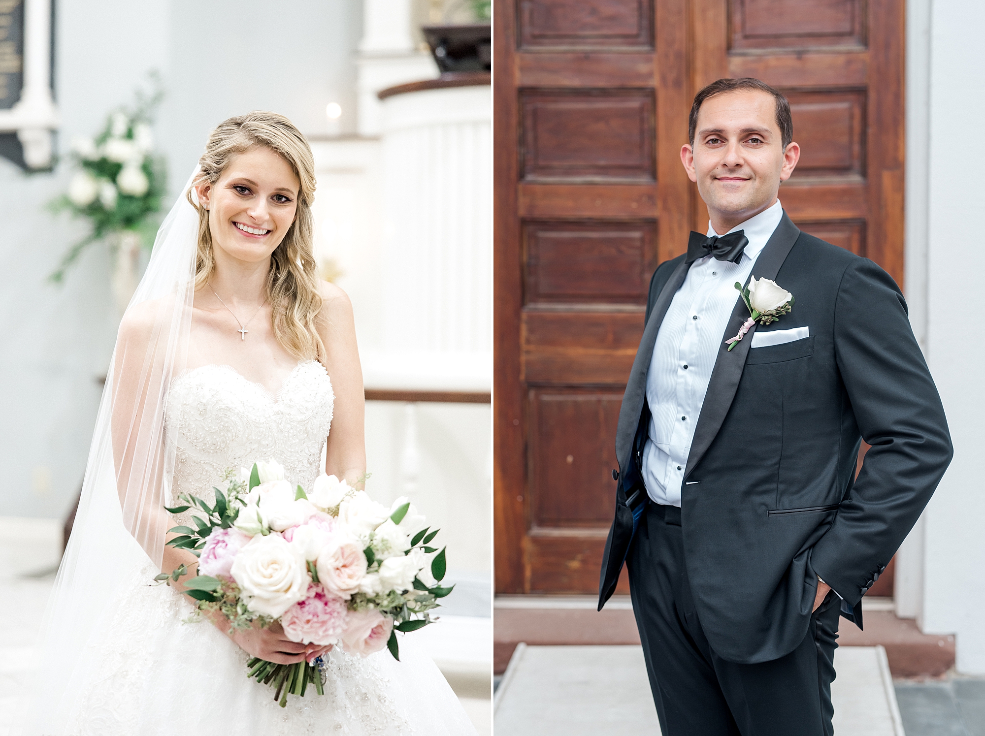 bride and groom portraits in Charleston SC