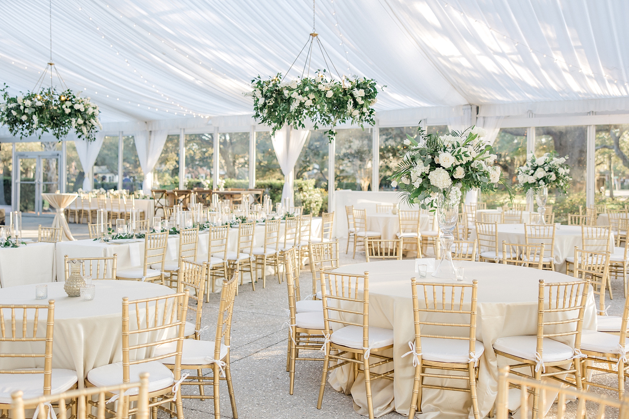 seating arrangement at Lowndes Grove Wedding reception