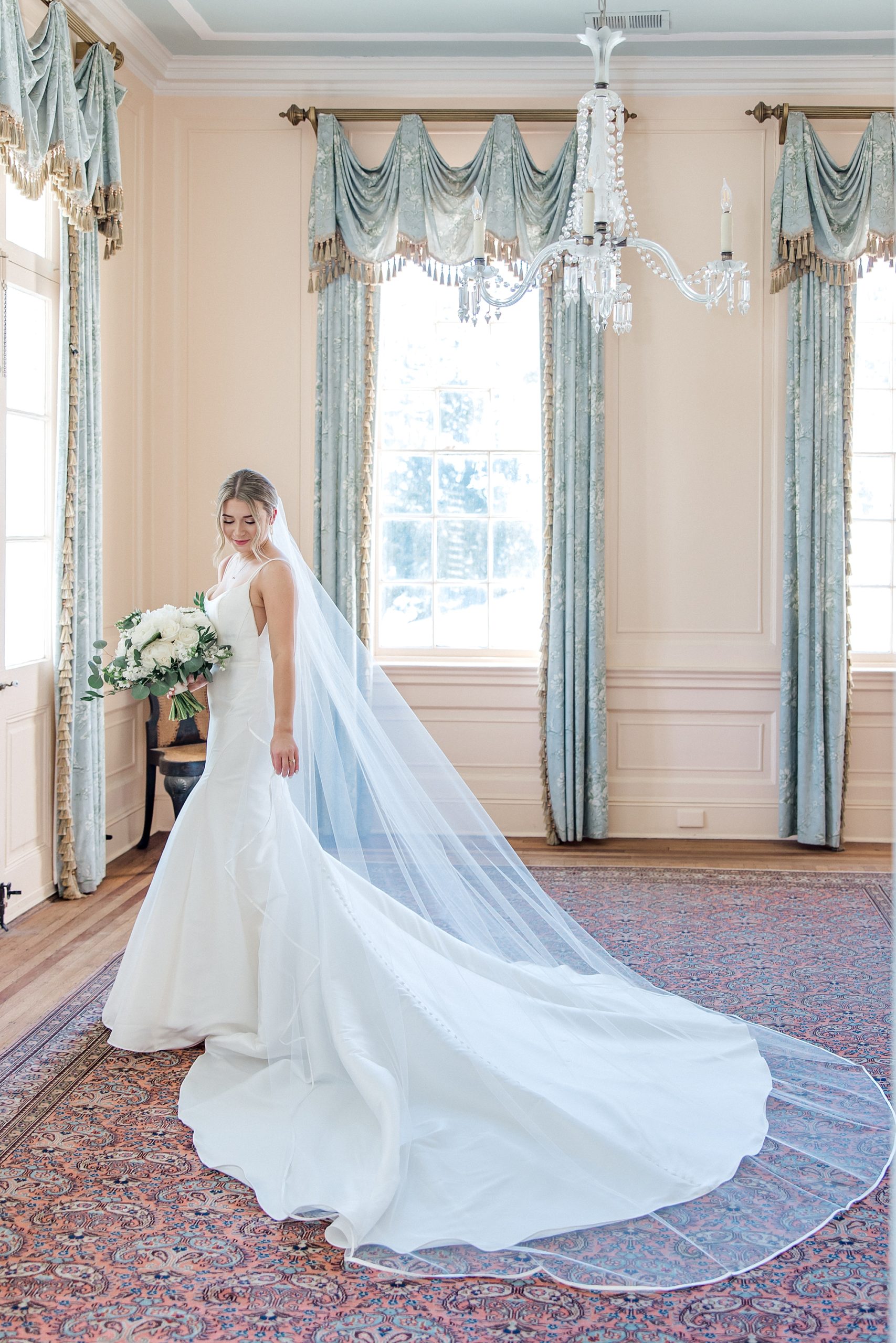 bridal portraits from Lowndes Grove Winter Wedding
