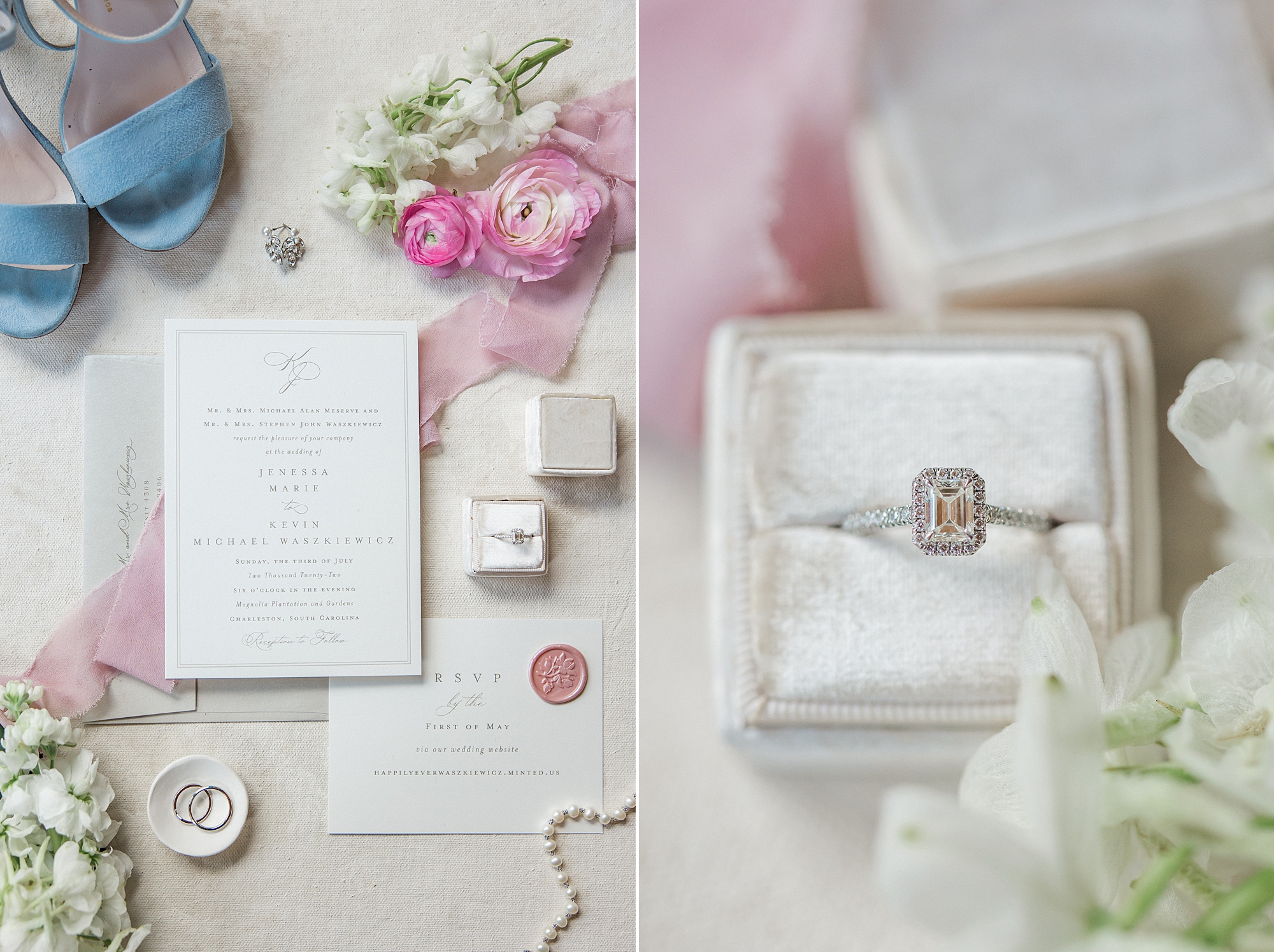 wedding details from Summer Carriage House Wedding