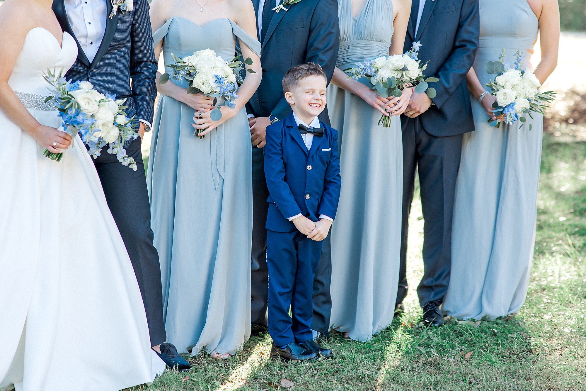 ring bearer with wedding party