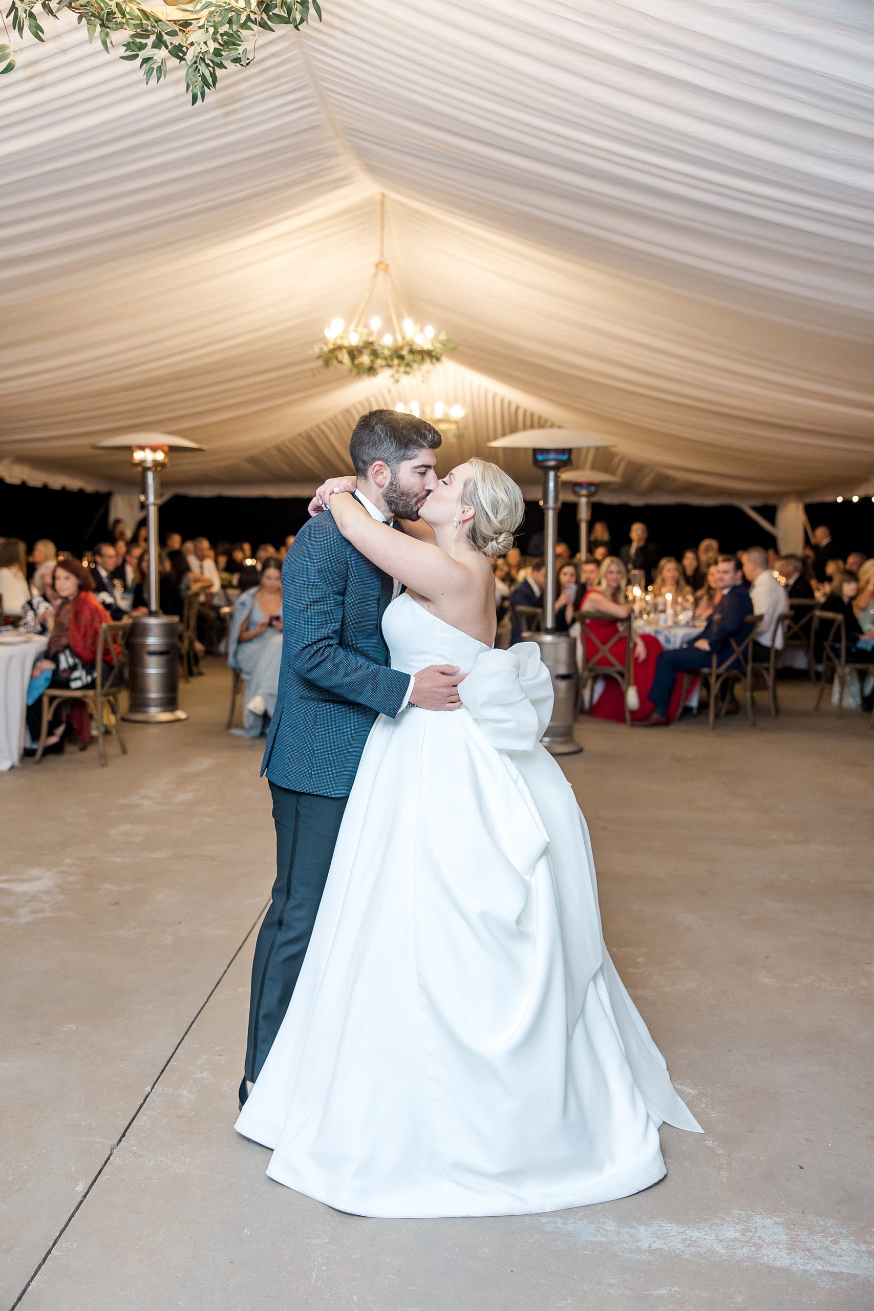 first dance as husband and wife at Wingate Place Fall Wedding in Charleston, SC