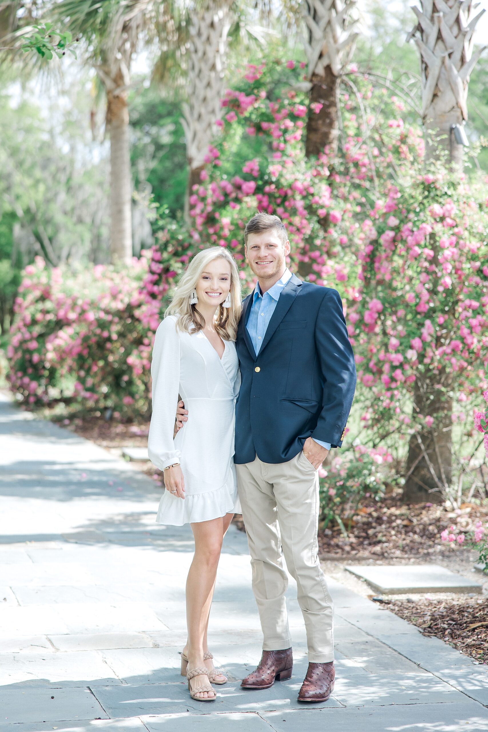 Hampton Park Engagement session in downtown Charleston