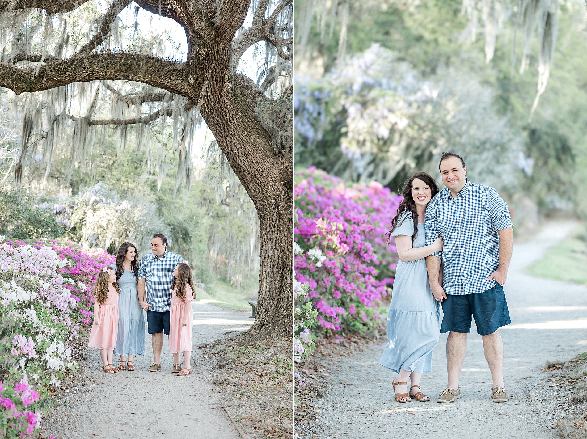 spring family portraits in Charleston