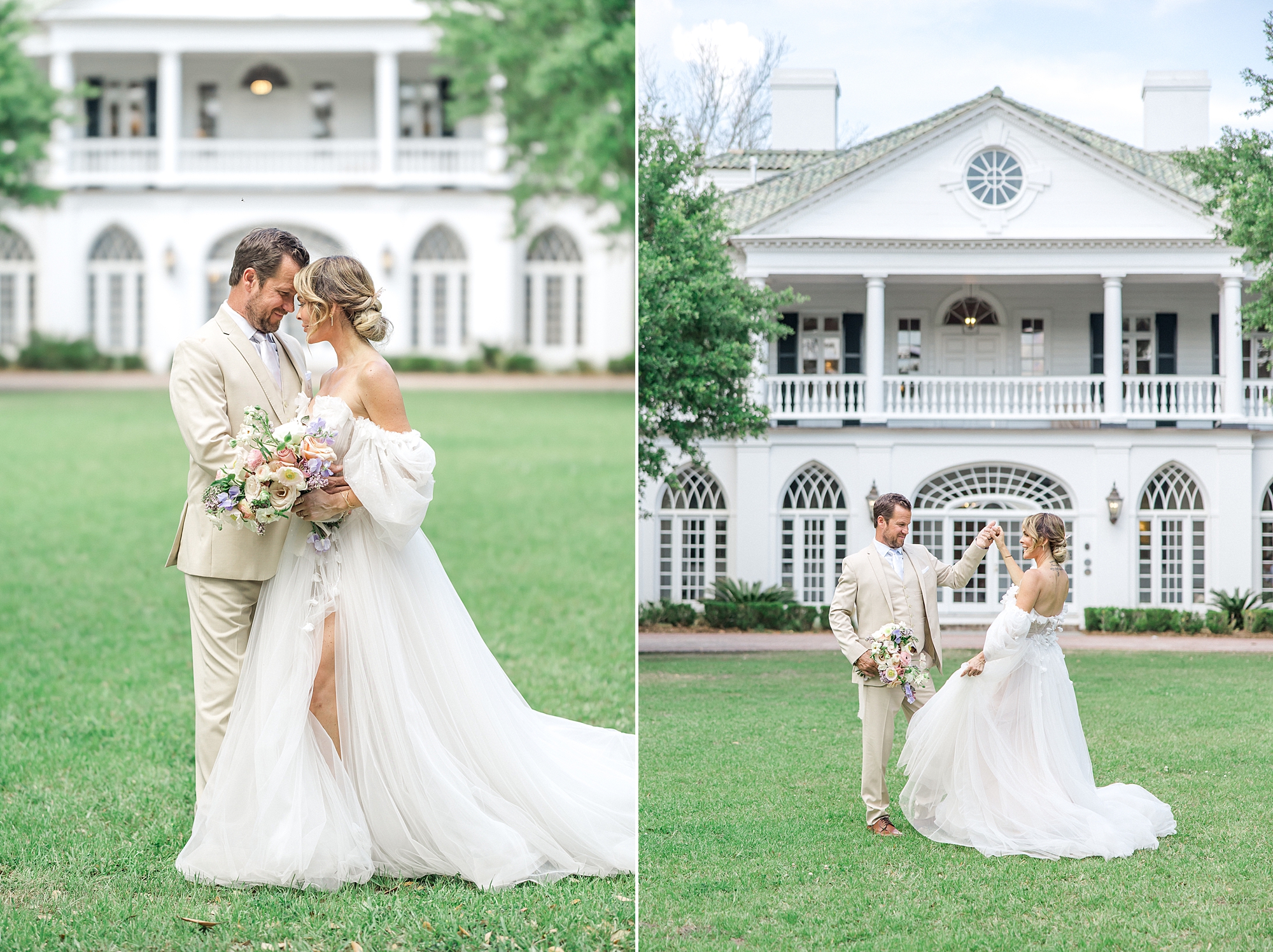 timeless wedding portraits from Luxury Spring Wedding at Lowndes Grove