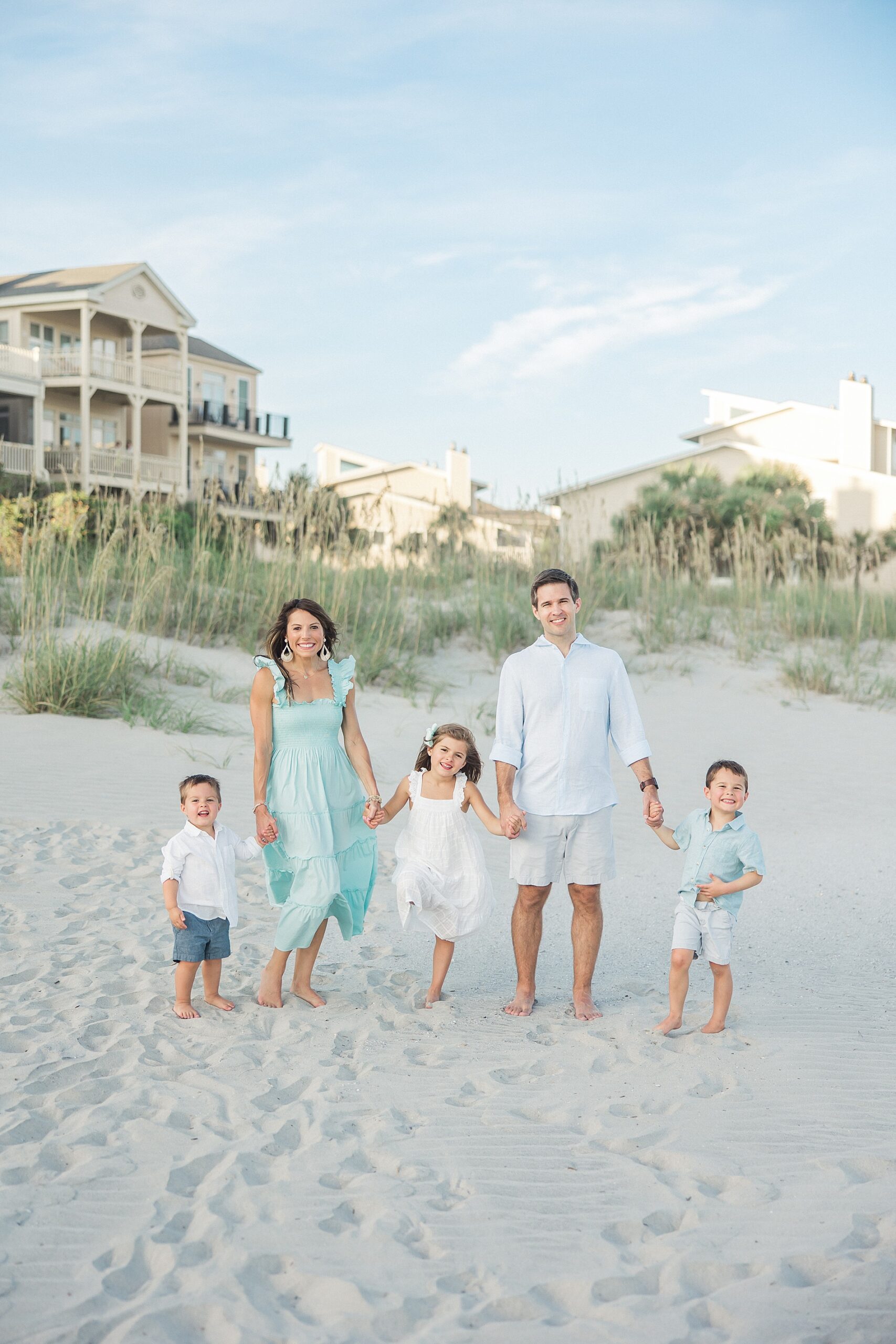 family beach session by South Carolina family photographer