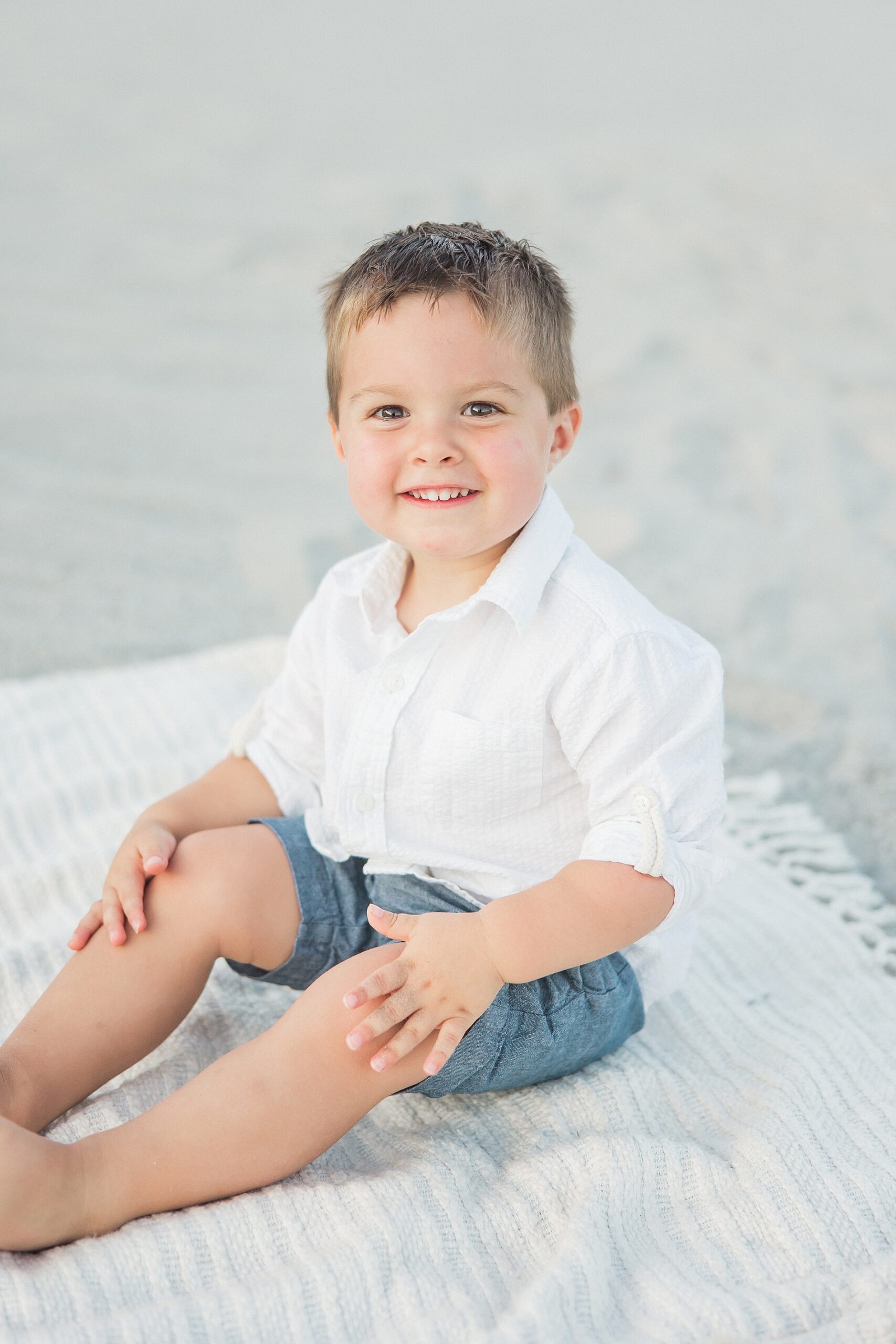 little boy from family session