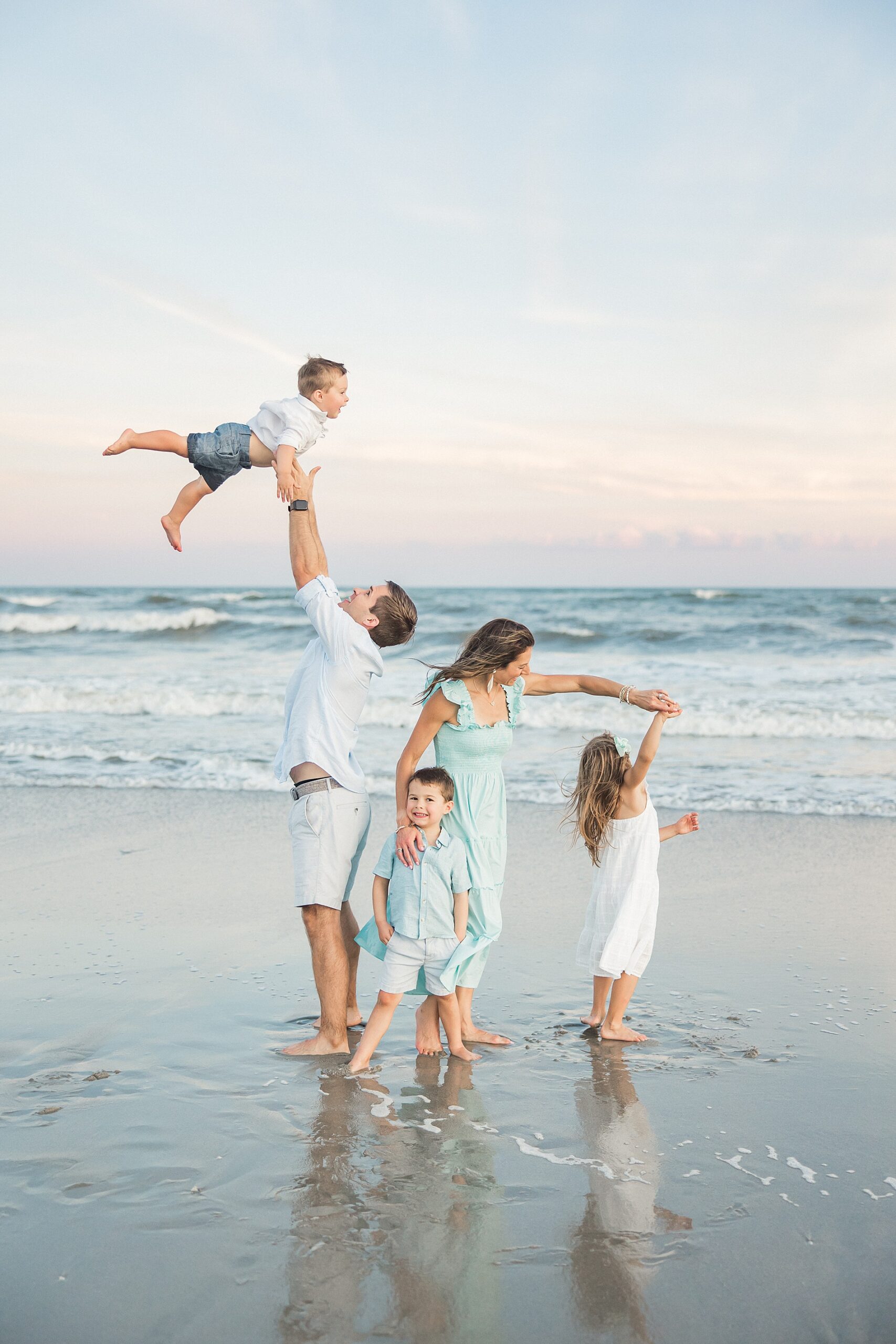 candid family portraits from Wild Dunes Resort Family Session