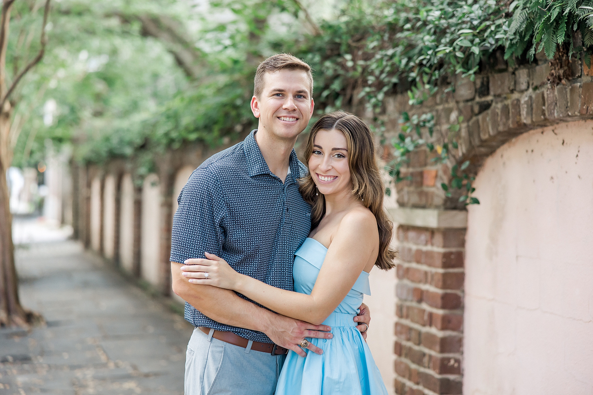 Downtown Charleston and Folly Beach Engagement