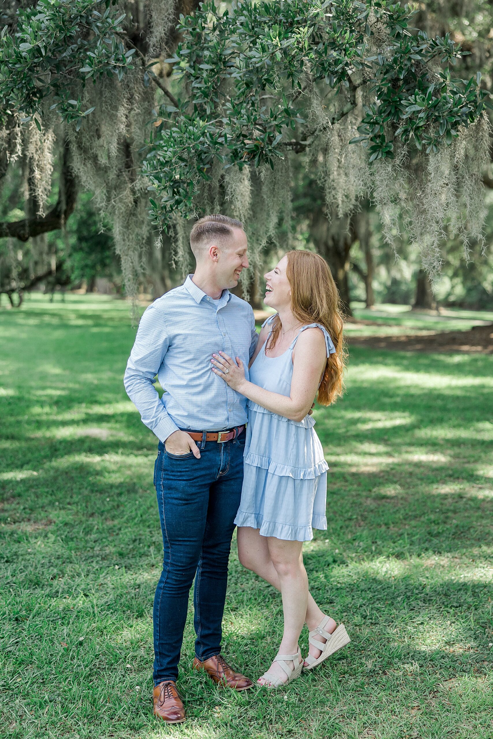 timeless couple portraits at Boone Hall in Charleston