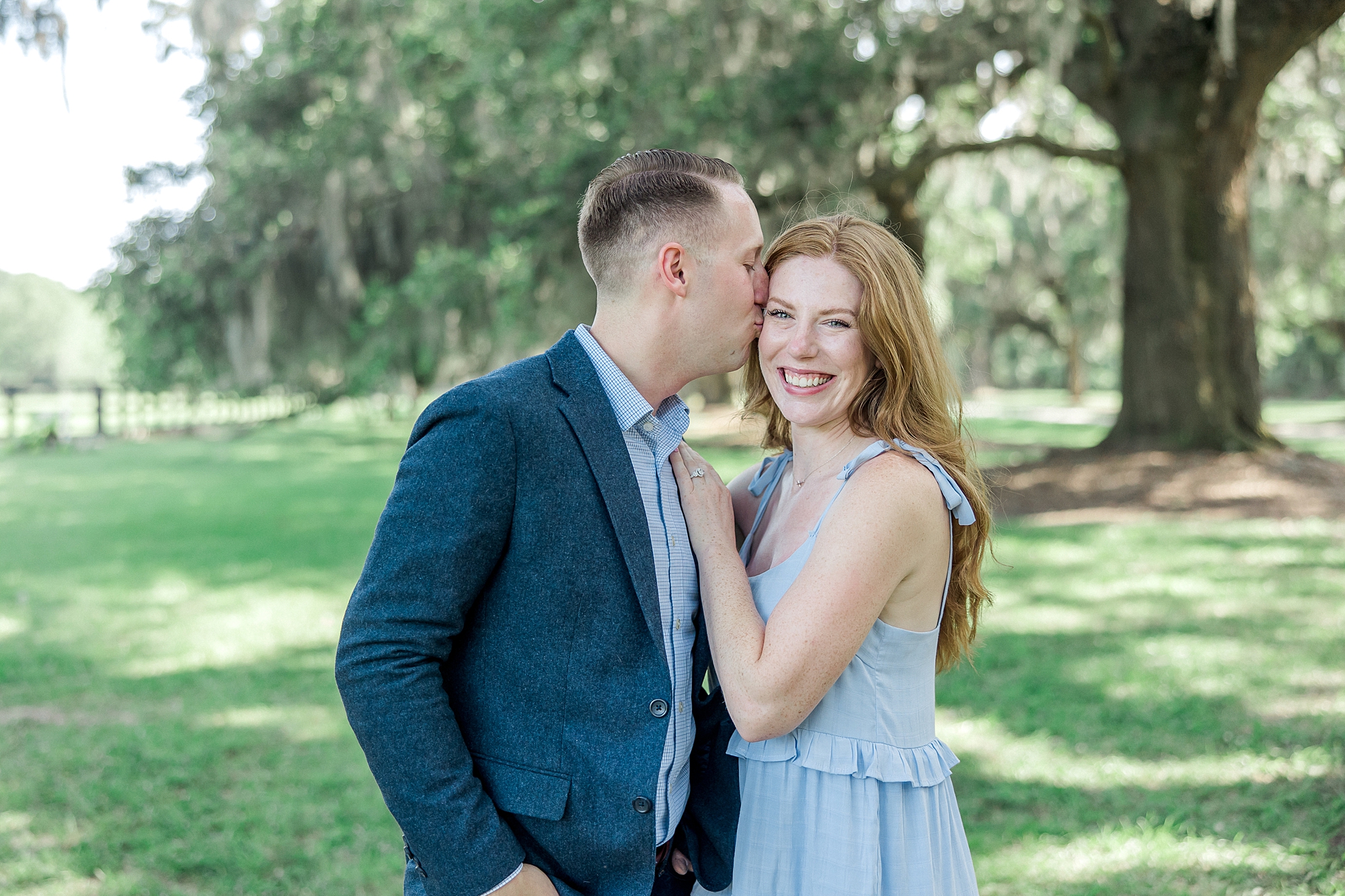 proposal portraits in Charleston at Boone Hall