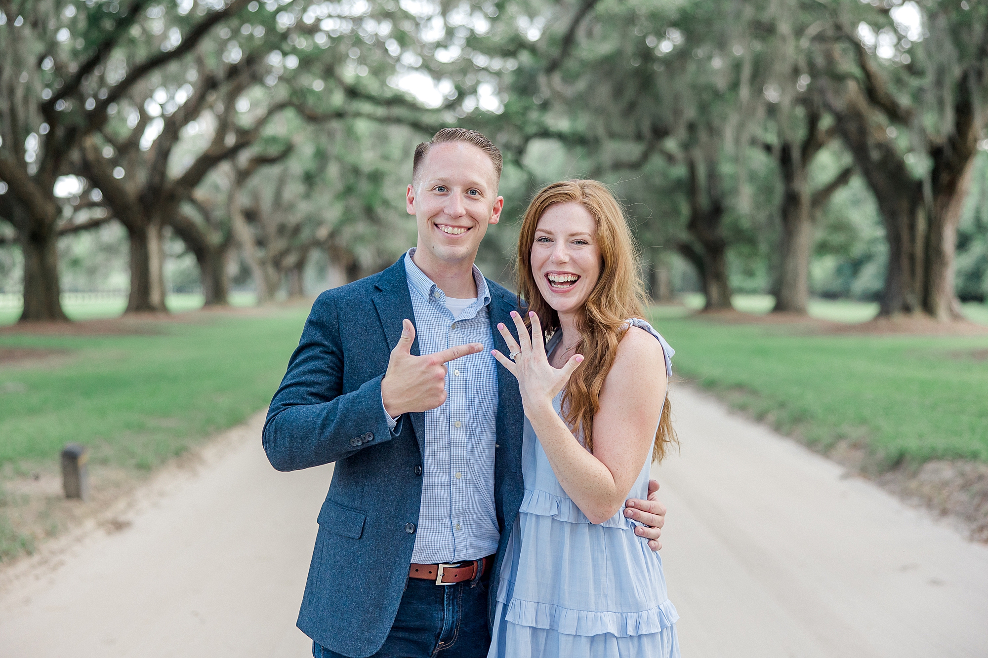 Romantic Surprise Proposal at Boone Hall
