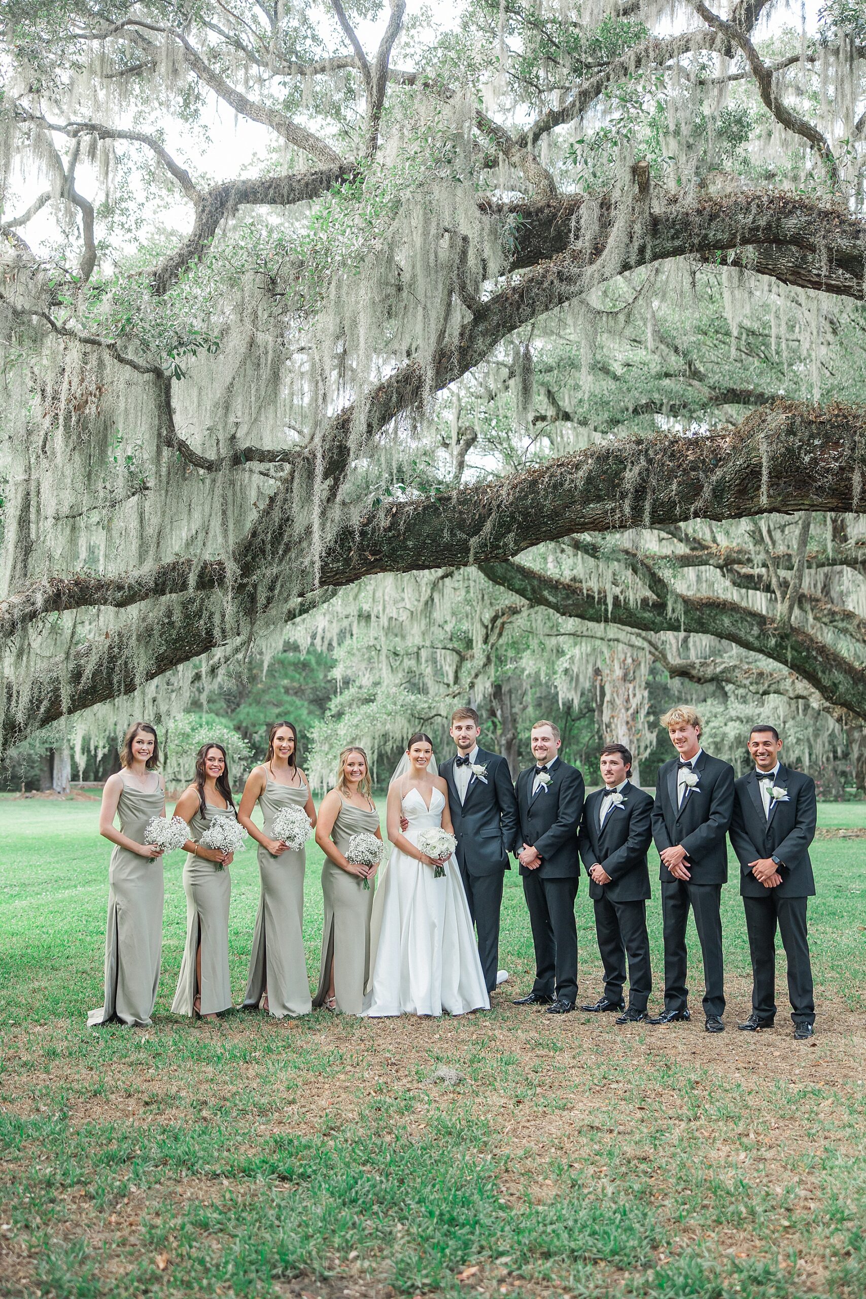 Magnolia Plantation and Gardens wedding party portraits