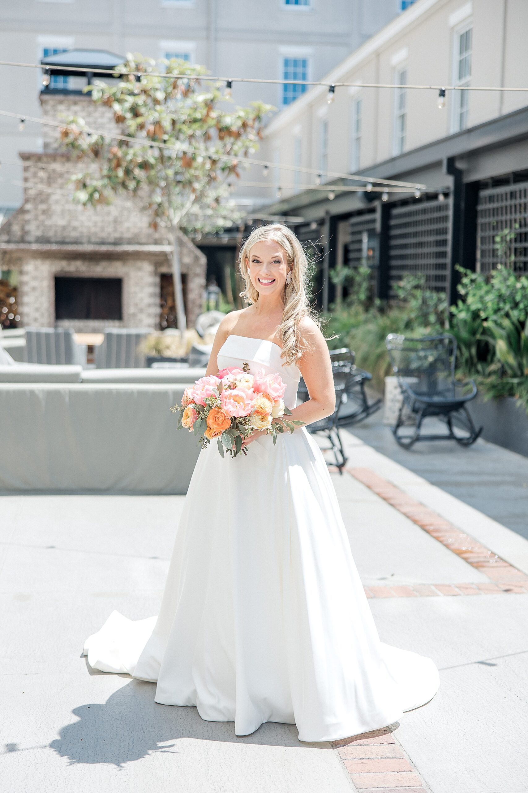 elegant bridal portraits from Elegant Spring Wedding in Charleston