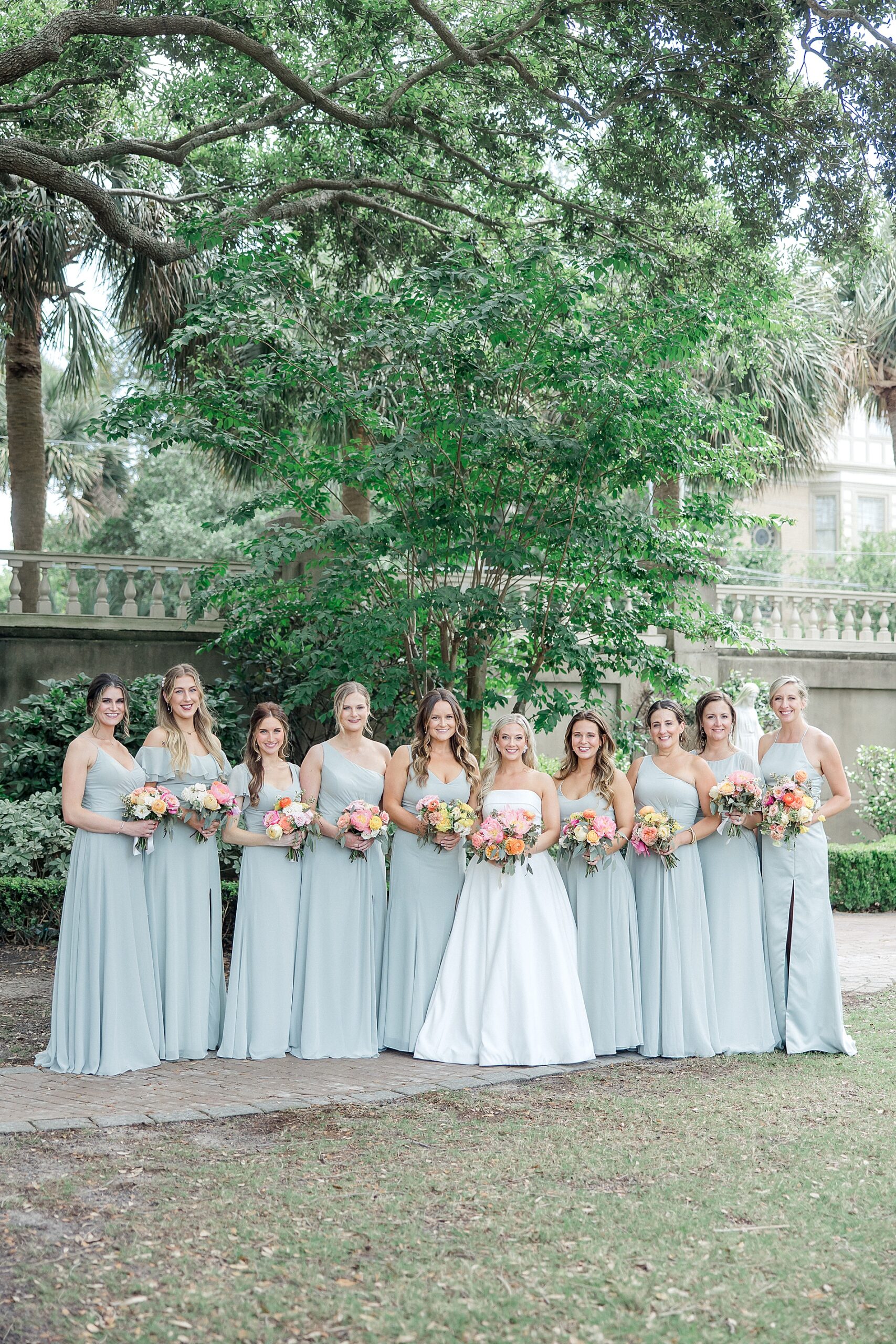 bridal party portraits from Elegant Spring Wedding