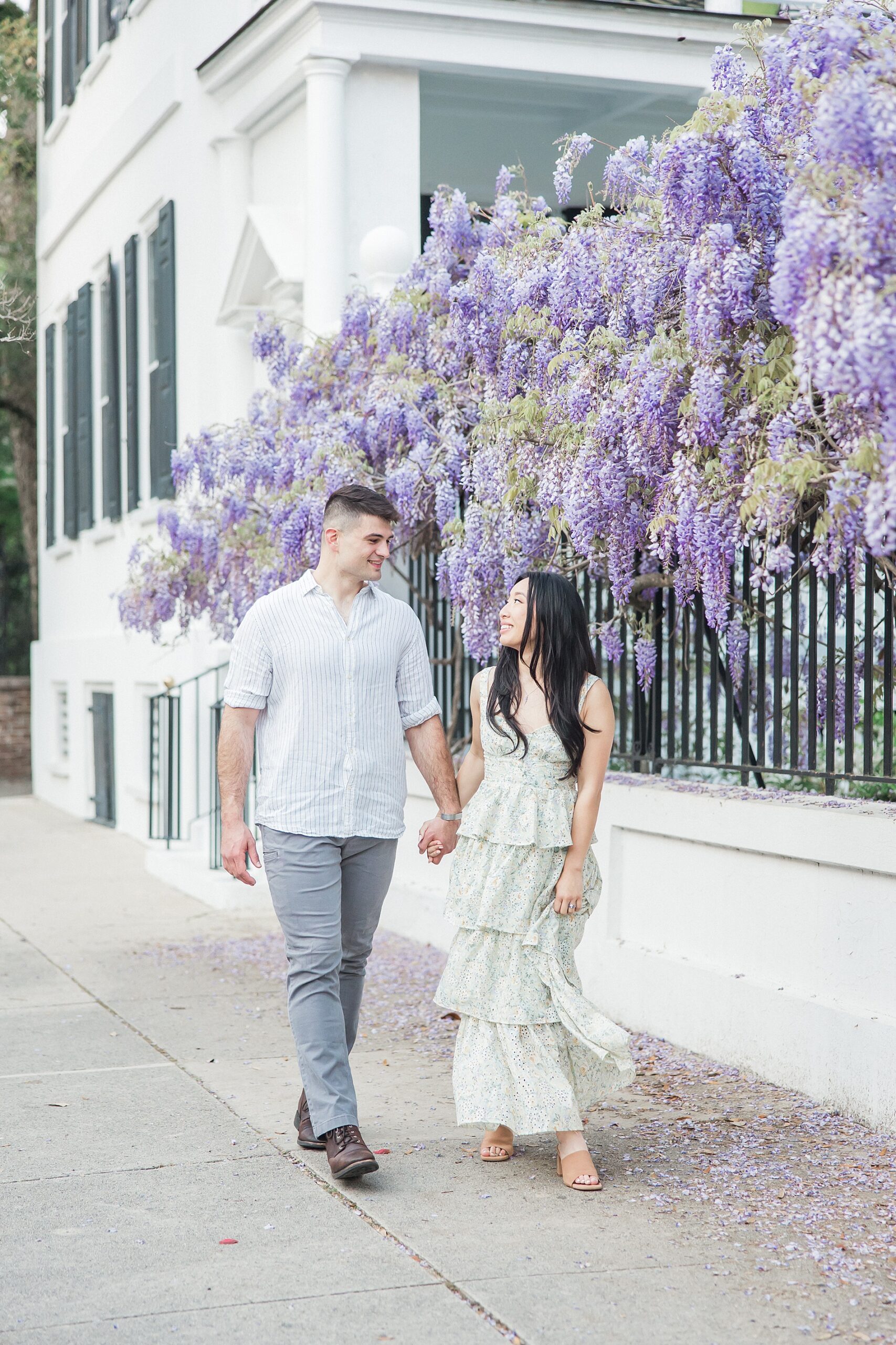 Spring Engagement in Downtown Charleston