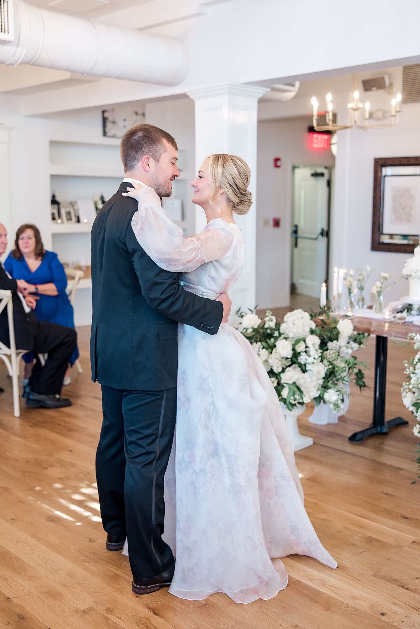 newlyweds share first dance