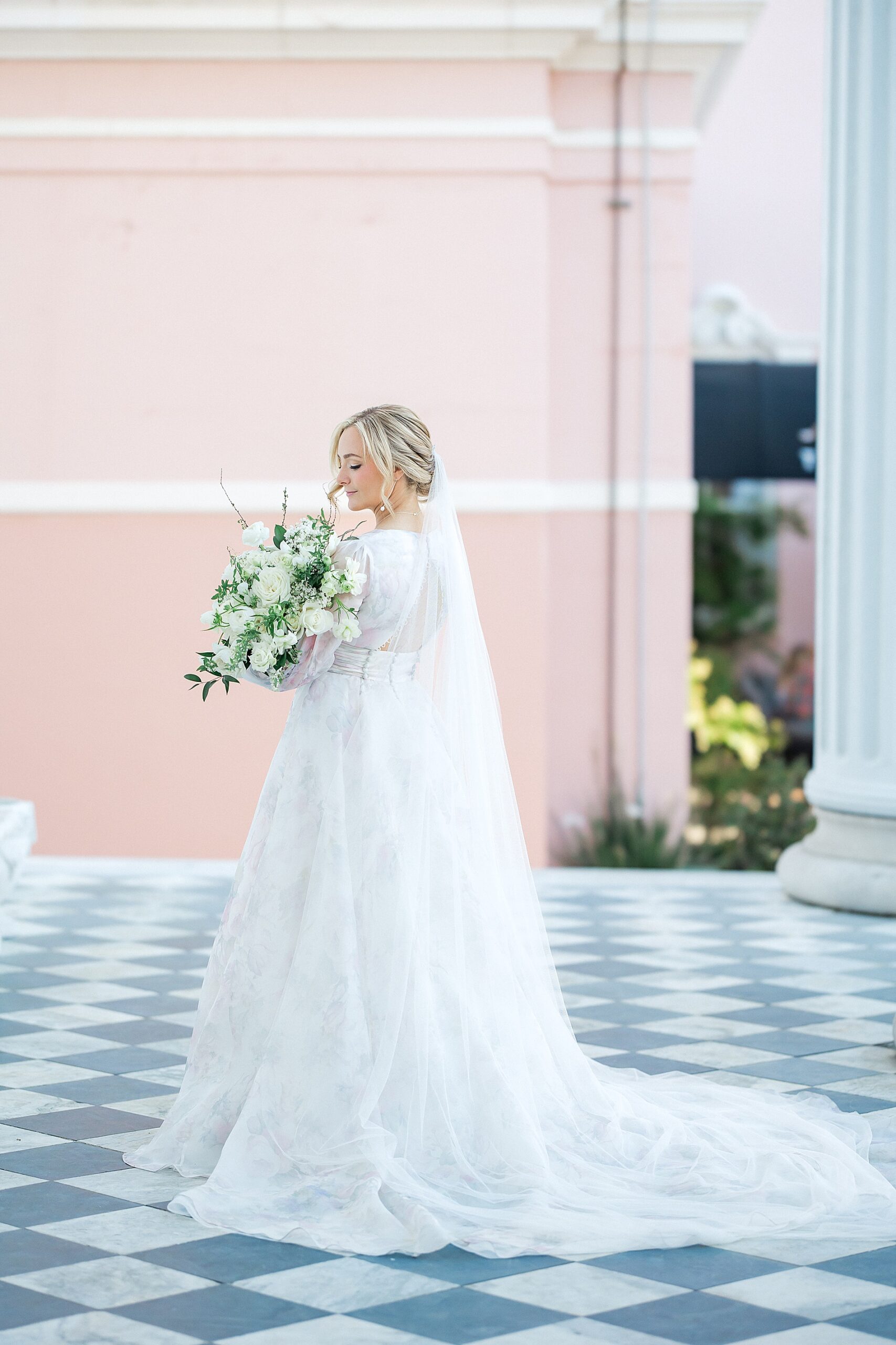 bridal portraits from Intimate Charleston Elopement at The Warren Room