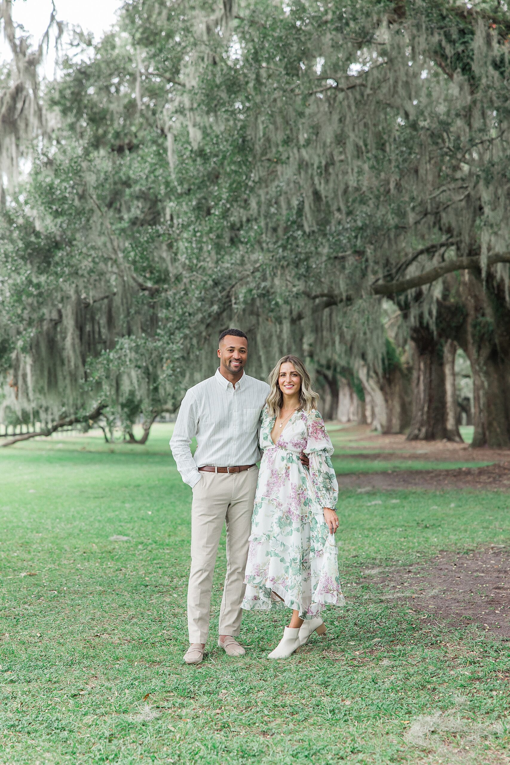 couples portraits at Boone Hall