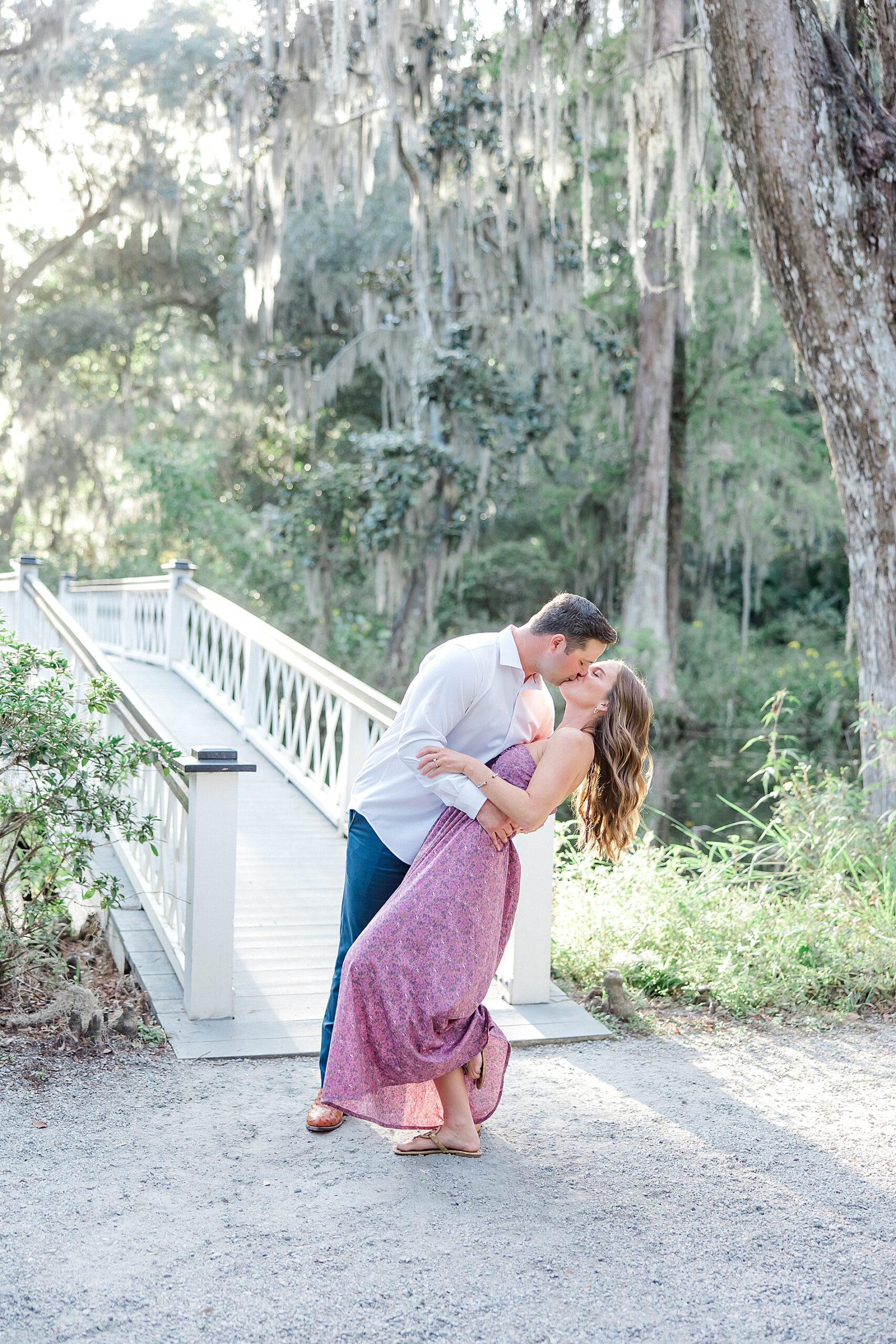 romantic engagement photos in South Carolina