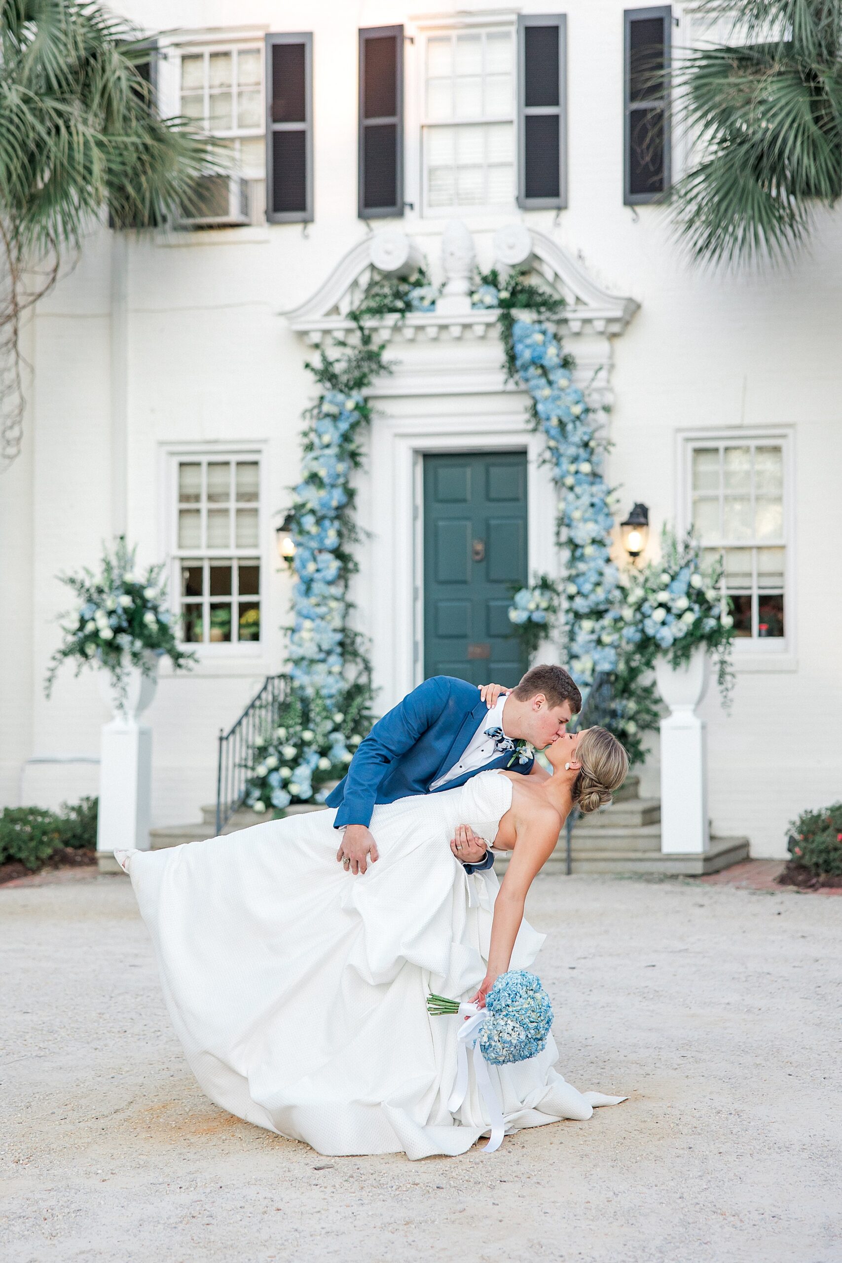 romantic newlywed portraits