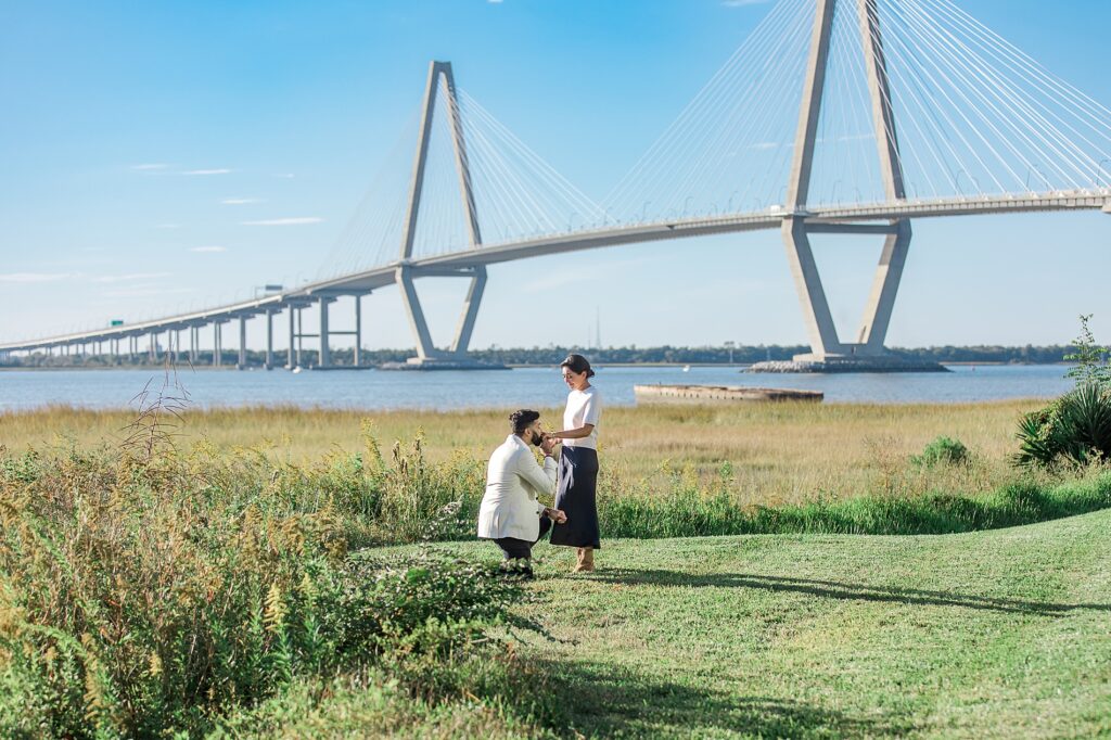 proposal by the water in Charleston